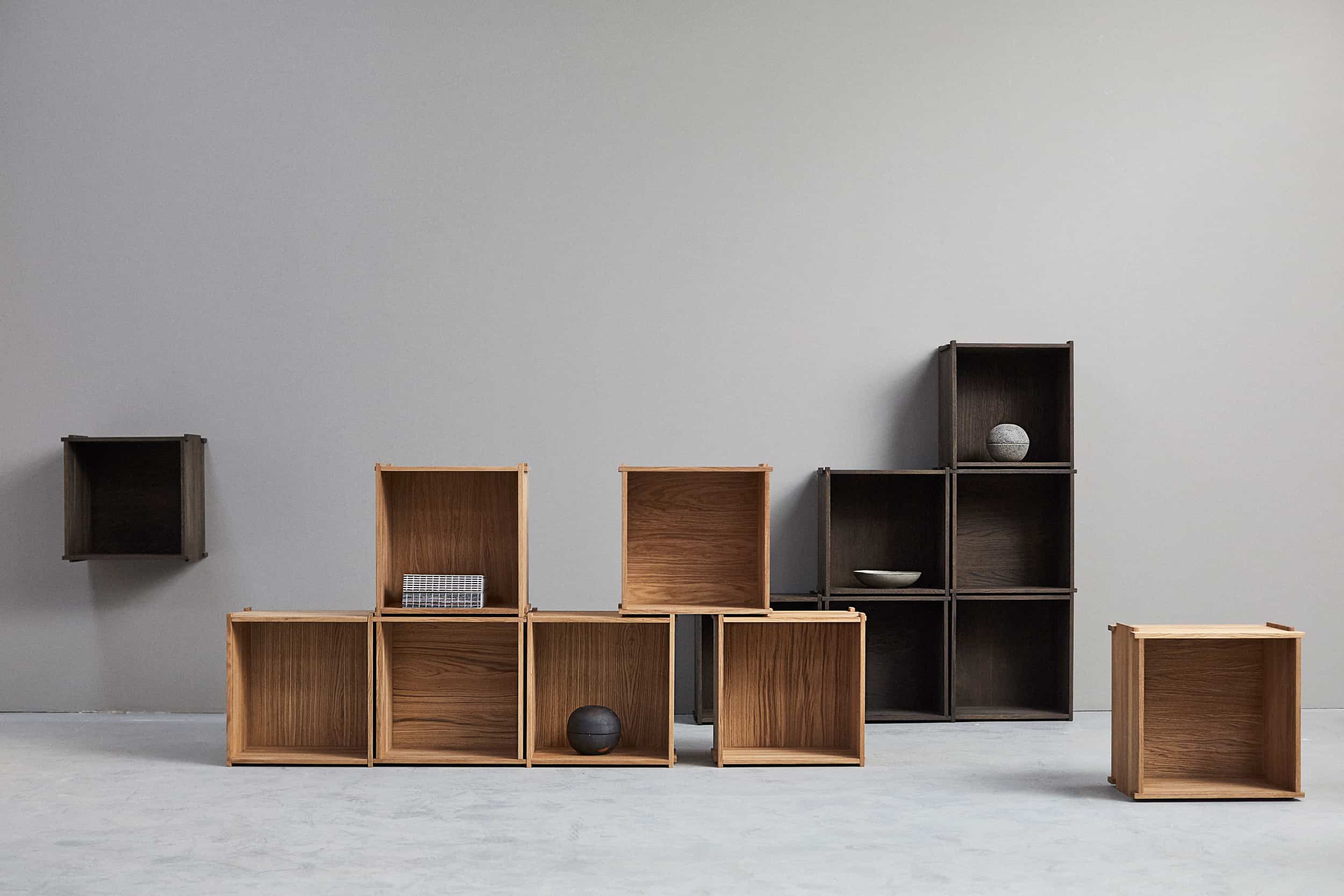 Bookcase Blocks Smoked and Natural